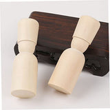 VILLCASE 10pcs Doodle Wooden Man Wooden People Pegs Wood Doll Bodies Woman Peg Doll Supplies Unfinished Peg Bodies Craft Peg Doll Hand-Painted Wooden VILLCASE