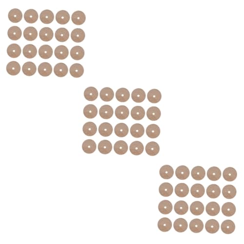 EXCEART 60 Pcs Log Wheel Wood Steering Wheel Toy Model Building Kits Unfinished Wood Wheels 1/4 Dowel Rod Children DIY Toys Dowels Car Accesories EXCEART