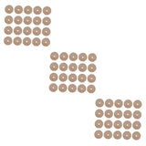 EXCEART 60 Pcs Log Wheel Wood Steering Wheel Toy Model Building Kits Unfinished Wood Wheels 1/4 Dowel Rod Children DIY Toys Dowels Car Accesories EXCEART