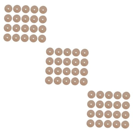 EXCEART 60 Pcs Log Wheel Wood Steering Wheel Toy Model Building Kits Unfinished Wood Wheels 1/4 Dowel Rod Children DIY Toys Dowels Car Accesories EXCEART