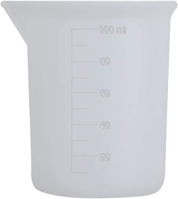 3 Silicone Measuring Cups for Resin 100ml,Nonstick Silicone Mixing Cups/DIY Glue Tools Epoxy Resin Cups Reusable Precise Scale Resin Mixing Cups for MLOLM
