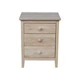 International Concepts Nightstand with 3 Drawers, Standard IC International Concepts