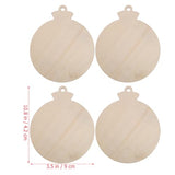 VOSAREA 50pcs DIY Christmas Wooden Hanging Ornaments with Hole Wood Unfinished Cutout Tag Blank Cutouts Natural Wooden Slices for Centerpieces DIY VOSAREA