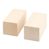 MUKCHAP 4 PCS 6 x 3 x 3 Inch Basswood Carving Blocks, Whittling Wood Blocks, Unfinished Basswood Carving Blocks for Beginners, DIY Crafting, MUKCHAP