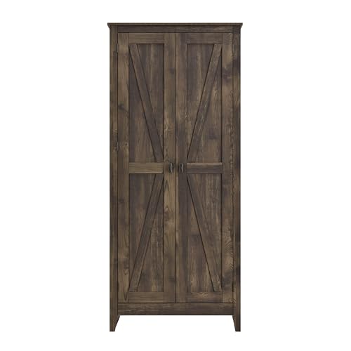 Ameriwood Home Farmington 32" Storage Cabinet in Brown SystemBuild