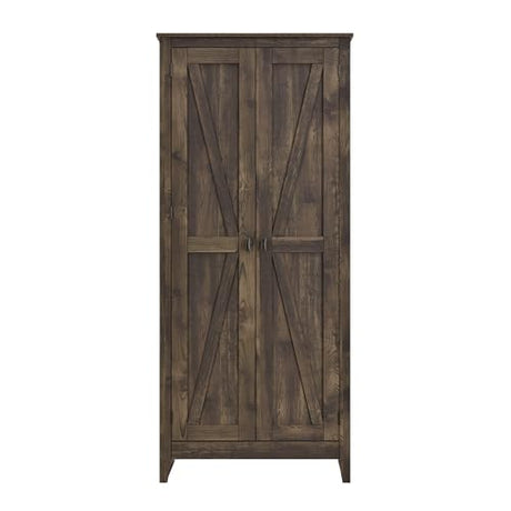 Ameriwood Home Farmington 32" Storage Cabinet in Brown SystemBuild