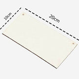 YOVECATHOU 4 Pcs Unfinished Wood Sign Blank Hanging Wooden Plaque DIY Craft Project Wood for Pyrography, Painting, Writing, and Home DIY Crafts YOVECATHOU