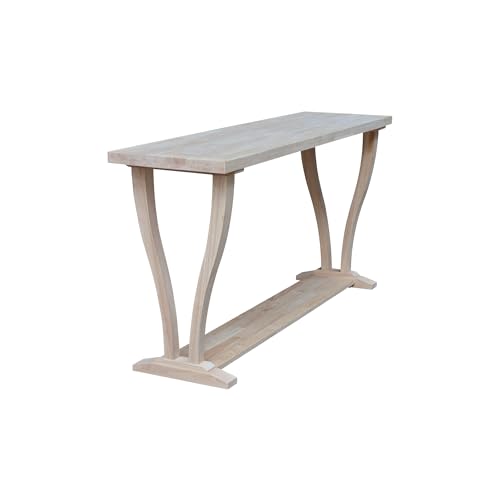 International Concepts LaCasa Console Table, Unfinished International Concepts
