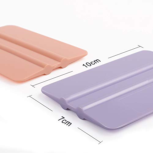 Craft Vinyl Tool Kit Coral and Purple Squeegee for Adhesive Vinyl Decal Sticker Application 2 PCS/Pack VACREER
