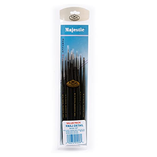 Royal & Langnickel Majestic Detail Artist Brush Set, 11-Piece - WoodArtSupply