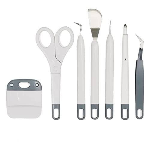 Corey-z Craft Vinyl Weeding Tools Set,Precision Vinyl Tools Kit for Crafting, Weeder/Scraper/Spatula/Tweezers/Scoring Stylus/Scissor for corey-z