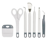 Corey-z Craft Vinyl Weeding Tools Set,Precision Vinyl Tools Kit for Crafting, Weeder/Scraper/Spatula/Tweezers/Scoring Stylus/Scissor for corey-z