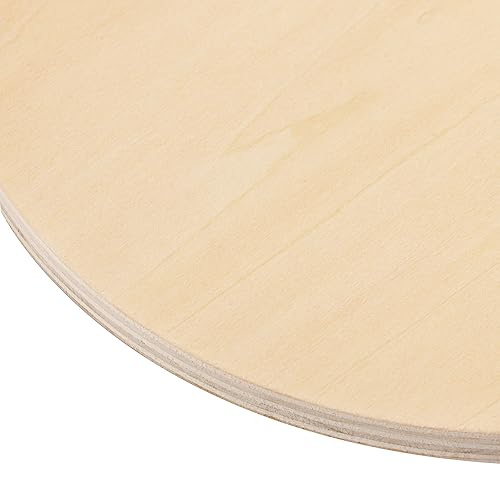 25 Pcs 6 inch Unfinished Wood Circles, Thickness 6 mm, Wooden Rounds for Crafts, Wood Discs for DIY Painting Decorations, Weddings and Parties, by GNI