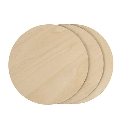 COHEALI 3pcs Painting Board Wooden Coins Unfinished Wood Rounds Craft Blanks Unfinished Wood Circle Wood Blank Rounds Writing Coasters Wood COHEALI