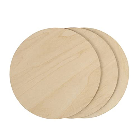 COHEALI 3pcs Painting Board Wooden Coins Unfinished Wood Rounds Craft Blanks Unfinished Wood Circle Wood Blank Rounds Writing Coasters Wood COHEALI