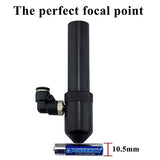 APC Co2 Laser Nozzle and Lens Tube with 18mm Dia Lens Uses PN-16.1550-KIT4-RLA Complete Package of 4-Piece Kit 38.1, 50.8, 63.5, 101.6 W/Noz, American Photonics