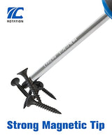 6PCS Magnetic Tip Screwdriver Set, 3 Phillips and 3 Flat, Professional Cushion Grip | 6-Piece Hand Tools Set ROTATION