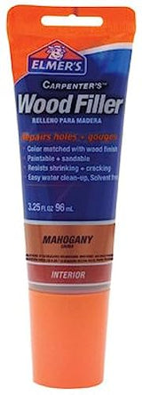 Elmer's E864 Carpenter's Wood Filler, 3.25-Ounce Tube, Mahogany Elmer's