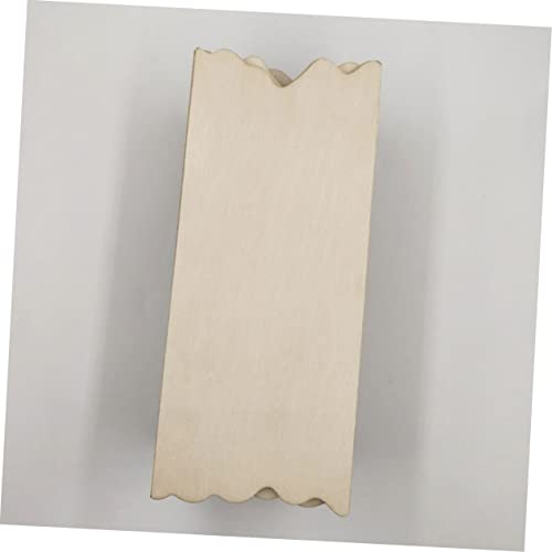 VILLFUL 24pcs DIY Rectangular Wood Board Hanging Board Registration Unfinished Wood Slice Wood Blank Plaque Craft Boards for Signs Blank Wood Chips VILLFUL