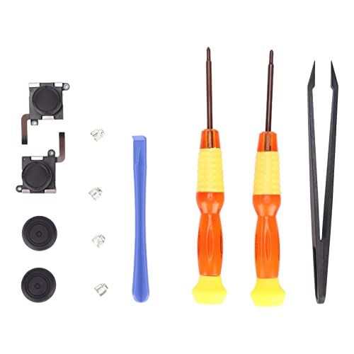 Joystick Disassembly Kit 12 in 1 Replacement Controller Repair Kits for Switch Handle 3D Joystick Joysticks, Rocker Keycap Screwdriver Fix Tools Kit,