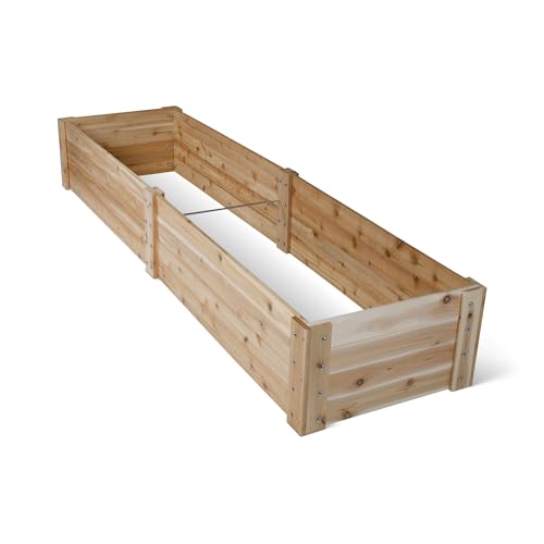 Infinite Cedar Select Cedar Raised Garden Bed - Handcrafted in Maine from North American Western Red Cedar Wood (2' x 8' x 14")