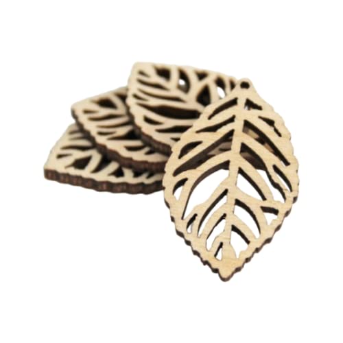 ALL SIZES BULK (12pc to 100pc) Unfinished Wood Wooden Laser Cutout Leaf Leaves Dangle Earring Jewelry Blanks Shape Crafts Made in Texas Texan Wood Crafts