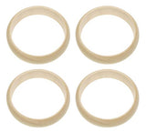 Penta Angel Wood Bangle Bracelets 4Pcs 2.83inch Unfinished Natural Round Wooden Ring for Art & Craft Project DIY Jewelry Making PENTA ANGEL