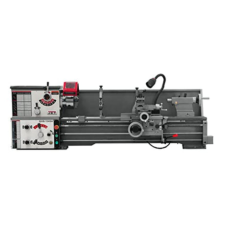 JET GHB-1340A, 13" x 40" Geared Head Bench Lathe with Taper Attachment, 2HP, 1Ph 230V (321119) Jet