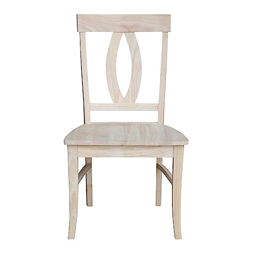 International Concepts Verona Dining Chair (Set of 2), Unfinished IC International Concepts