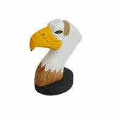 Red Dollar Handmade Wood Carved Animal Eyeglass Holder, Cute Sunglasses Display Stand, Nightstand Home Office Desk Decor, Christmas Holiday New Year Red Dollar