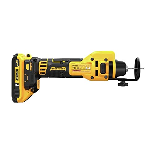 DEWALT 20V MAX Drywall Cutting Tool, Cut Out Tool, 2 Batteries and Charger Included (DCE555D2) DEWALT