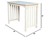 International Concepts Counter Height Mission Table, 24 by 48-Inch, Unfinished IC International Concepts