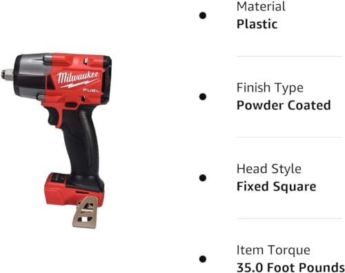 Milwaukee 2962-20 M18 18V Fuel 1/2" Mid-torque Impact Wrench with Friction Ring - WoodArtSupply