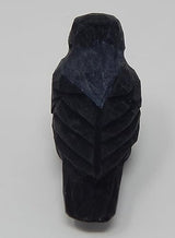 Selsela Raven Black Bird Crow Figurine Statue Sculpture Art Miniature Wood Carving Decor Small Animal Selsela