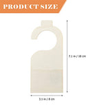 EXCEART 10pcs Unfinished Wood Door Sign Blank Wooden Hanger Plaque Graffiti Wood Chip Blank Wood Slices DIY Craft Project Message Notes Memo Board EXCEART