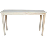 International Concepts Shaker Sofa Table, Unfinished IC International Concepts