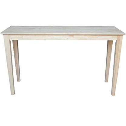 International Concepts Shaker Sofa Table, Unfinished