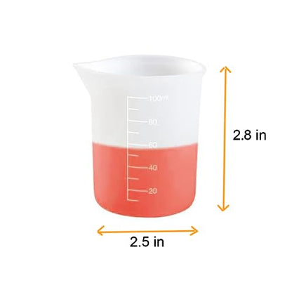 10 Pcs 100ml Silicone Measuring Cups, Epoxy Resin Cups, Nonstick Silicone Mixing Cups for Resin Molds Resin Casting Molds for Handmade Candle, Resin