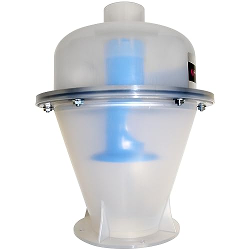 Assembled Quick Click Dust Separator with 5 Gallon Locking Collection Bin and Power Tool Adapter Set with 16 Ft. Hose Cen-Tec Systems