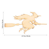 20Pcs Halloween Wood Cutouts Pumpkin Witch Cutout Unfinished DIY Painting Wooden Slices Embellishment Party Decor Woodsy Decor Witch Decor NUOBESTY