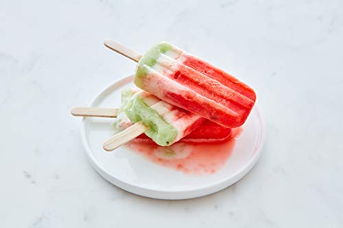 Makerstep 200 Natural Wood Craft, Popsicle Sticks for Crafts 4.5 Inch, Waxing Spatulas, Epoxy Resin Stirring, Ice Cream Candy Making and Garden Makerstep