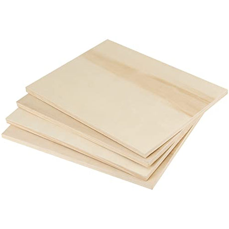 JOIKIT 10 Pack 9 x 12 Inch Wood Canvas Panels, Wooden Canvas Board Unfinished Wood Cradled Painting Panel Boards, Artist Wooden Canvases for Burning, JOIKIT