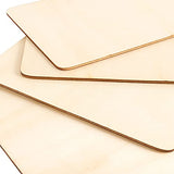 HOIGON 50 PCS Rectangle Unfinished Wood Pieces, 4 x 6 Inch Blank Basswood Wooden Sheets Wooden Cutout for Crafts, DIY, Painting HOIGON