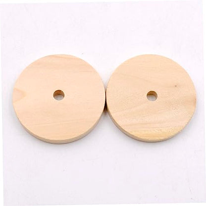 TEHAUX 1 Unfinished Wooden Cutouts Unfinished Wood Discs Unfinished Wood Circle Wood Cutouts for Crafts Circle Wood Chips Circle Wood Cutouts Wooden - WoodArtSupply