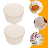 Ciieeo 18.8CM Unfinished Round Box DIY Round Unfinished Wooden Boxes Mini Round Wooden Box Storage Wooden Box for Jewelry Box Craft Kit for Kids Ciieeo