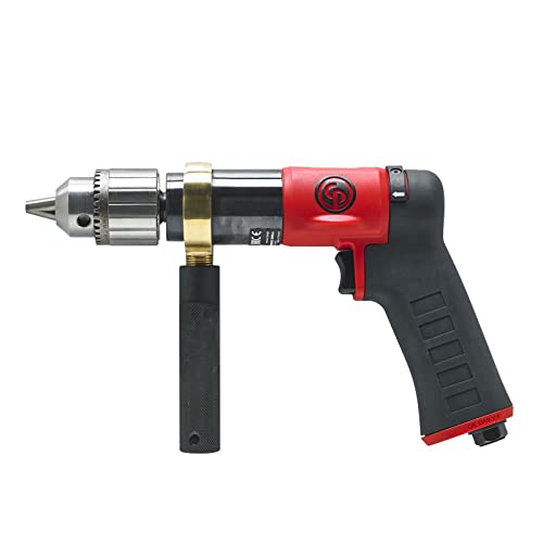 Chicago Pneumatic CP9789C - Air Power Drill, Hand Drill, Power Tools & Home Improvement, 1/2 Inch (13 mm), Keyed Chuck, Pistol Handle, 0.47 HP / 350 - WoodArtSupply