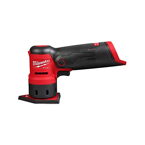 Milwaukee 2531-20 12V Brushless Cordless Orbital Detail Sander (Tool Only) Red and Black