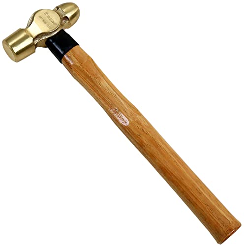 WEDO 1000lb Brass Double Face Hammer - 320mm (12.5") Wood Handle | Non-Sparking Safety Tool