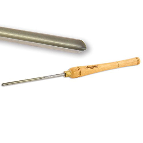 Hurricane Turning Tools, HTT-100, High Speed Steel, 3/8" Bowl Gouge (1/4" Flute) for Woodturning - WoodArtSupply