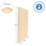 Large Birch Painting Panel 16 x 20 x 3/4-inch, Pack of 2 Wood Canvas Boards for Painting, Blank Signs for Crafts, by Woodpeckers Woodpeckers